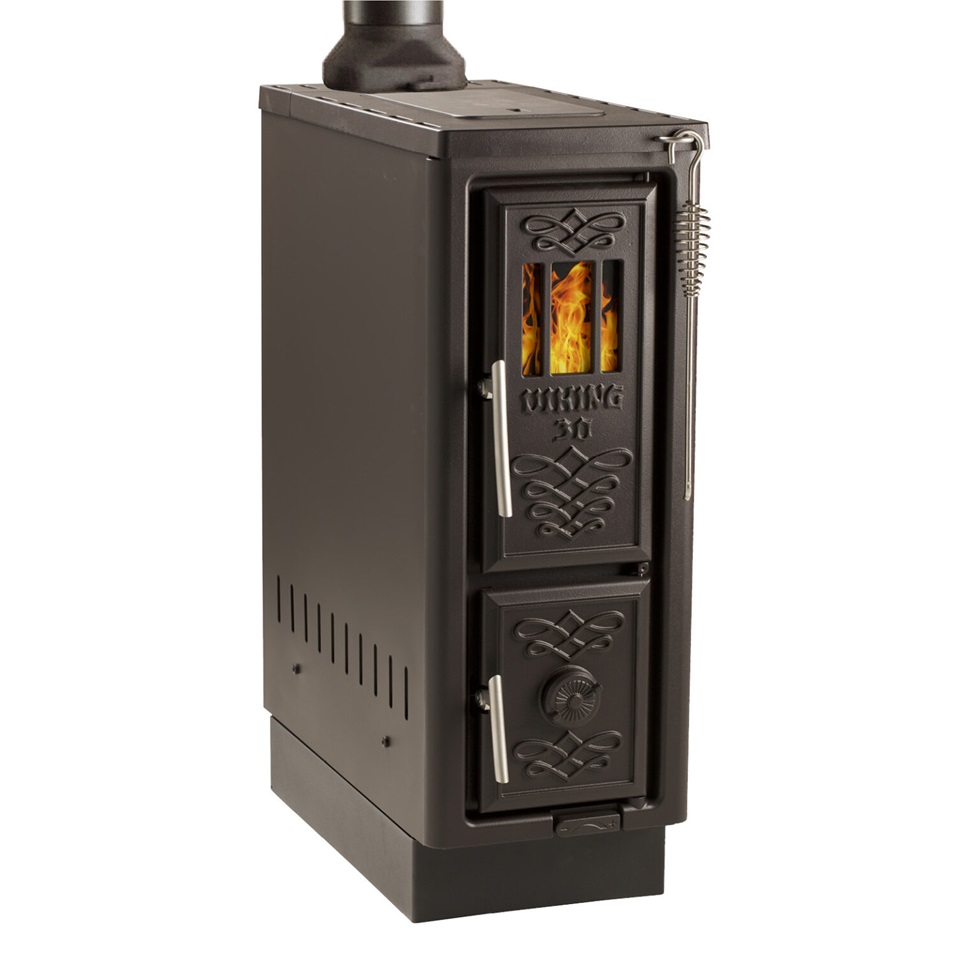 schmaler Kaminofen von Josef Davidssons Viking 30